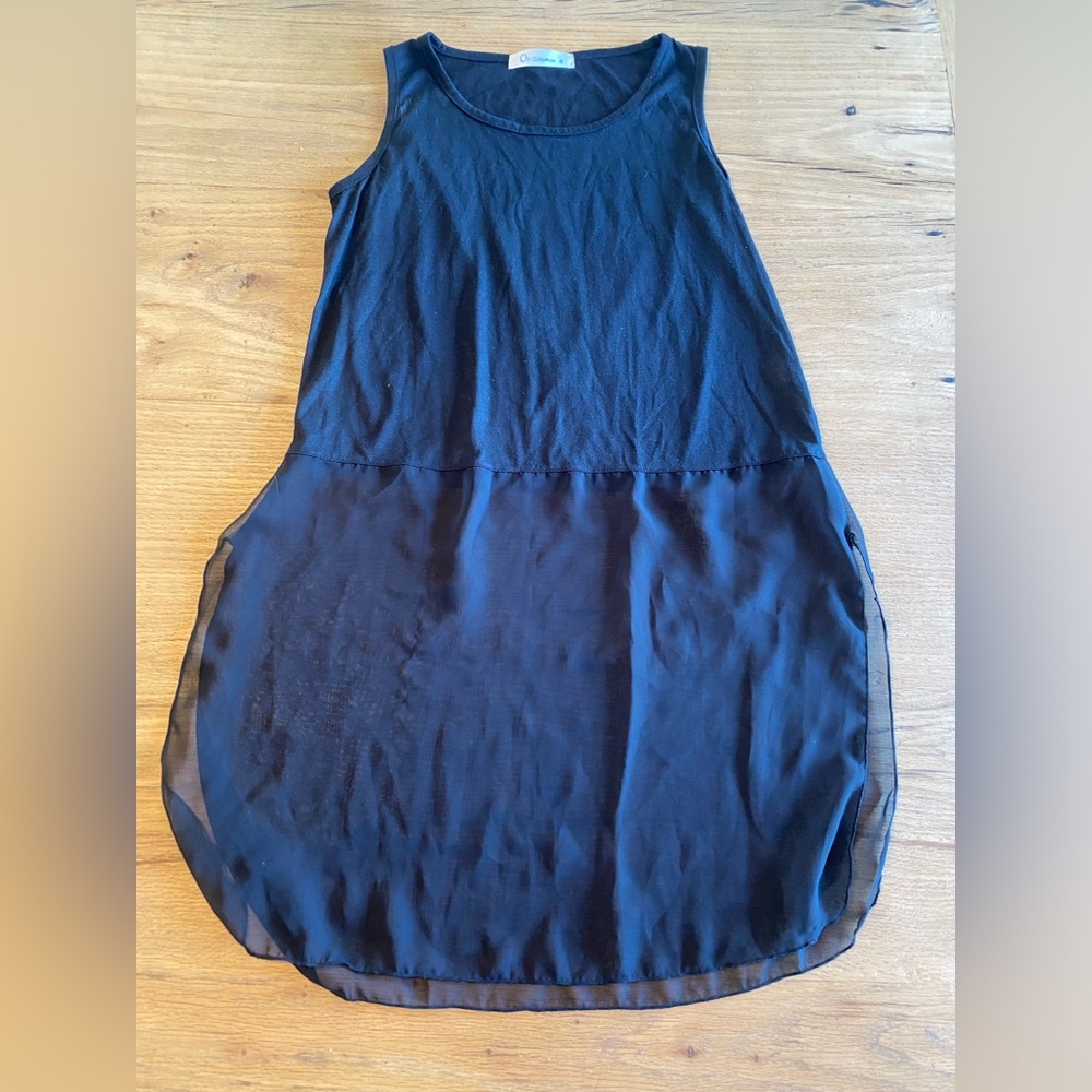O2 Collection Sleeveless Crew Neck Tunic Black Women’s S‎ Preloved
